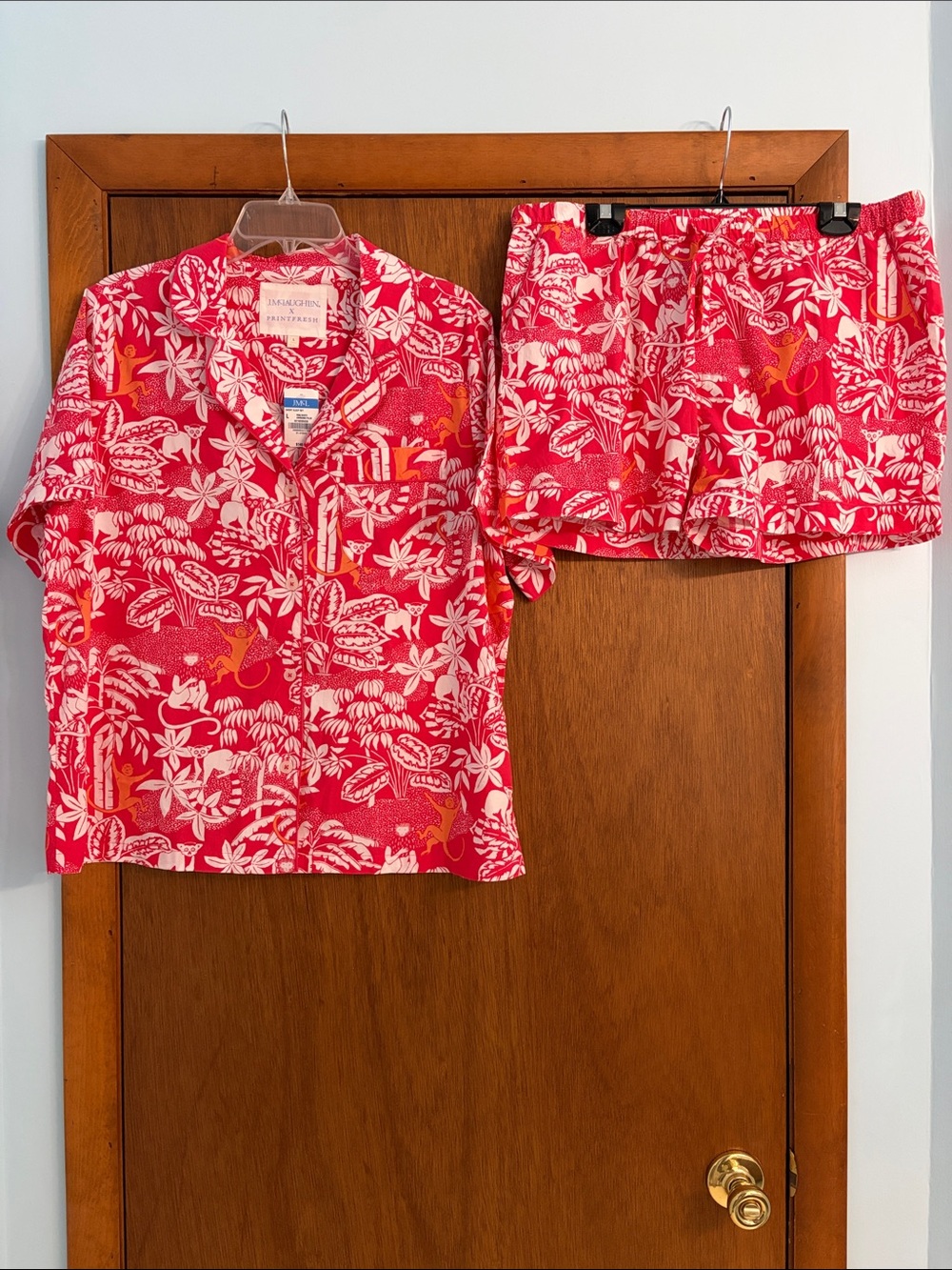 Printfresh x J. McLaughlin Swinging Palm Short PJ Set NWT - Picture 4 of 10